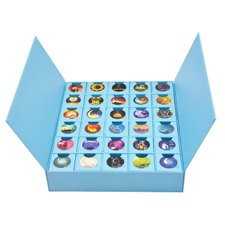 Custom Design Luxury Rigid Cardboard Ramadan Make Up Cosmetic Paper Box Christmas Advent Calendar Gift Box