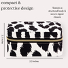 New Arrival PU Leather Small Square Leopard Print Travel Jewelry Case Portable Jewelry Organizer Box with Zipper
