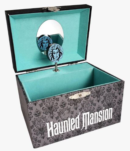 Rotating Musical Jewelry Box for Girl Wooden Paper Nightmare before Christmas Necklace Box Metal Lock Halloween Display Gift Box