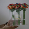 9 Holes Customizable Rectangular Transparent Flower Box Packaging Acrylic Flower Box Rose Protection Flower Box