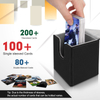 Custom LOGO 100+ TCG Trading Storage Gift Case PU Leather Holder Games Playing Trading Cards Deck Box