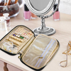New Design PU Leather Zipper Jewelry Storage Bag Portable Travel Earring Necklace Ring Jewelry Box Organizer Makeup Bag