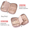 Manufacture Luxury Portable Organizer Box Velvet Earrings Necklaces Bracelets Rings Storage Jewelry Bag