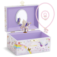Wholesale High Quality Personalized Custom Girl Gift Kids Hand Made Trinket Drawer Pink Blue Wood Jewelry Boxes Case