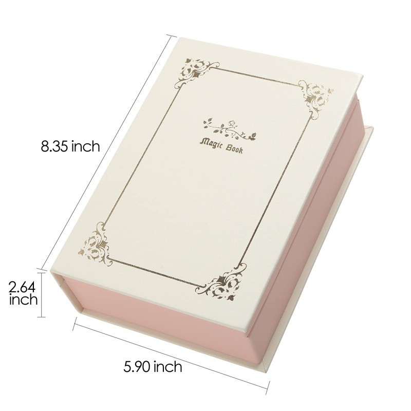 Book Shape Travel Case Gift Luxury Pink Jewelry Packing Box Organizer Jewelry Gift Box Jewelry Packaging Organizer