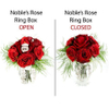 Unique Red Rose Shaped Wedding Ring Jewelry Display Packaging Gift Boxes for Necklace Earrings Ring Bracelets