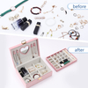 Luxury Leather Travel Jewelry Box Organizer for Bangle Ring Earrings Necklace Storage With Large Volume Jewellery Cases