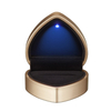 Wholesale Custom Plastic Velvet Wedding Proposal Necklace Love Heart Shaped Jewelry Ring Box with Led Light