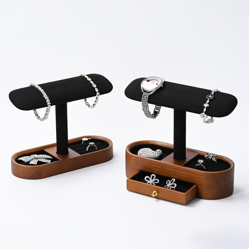 Luxury Watch Jewelry Display Rack Jewellery Bracelet Holders Jewelry Holder Stand with Drawer