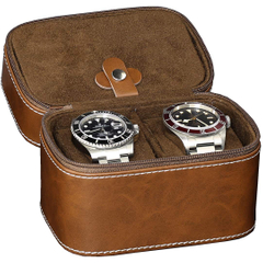 Watch Storage Box Pu Leather Watch Jewelry Packaging Double Watch Packing Box For Men with Stitching