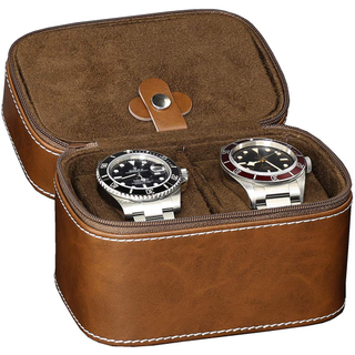 Watch Storage Box Pu Leather Watch Jewelry Packaging Double Watch Packing Box For Men with Stitching