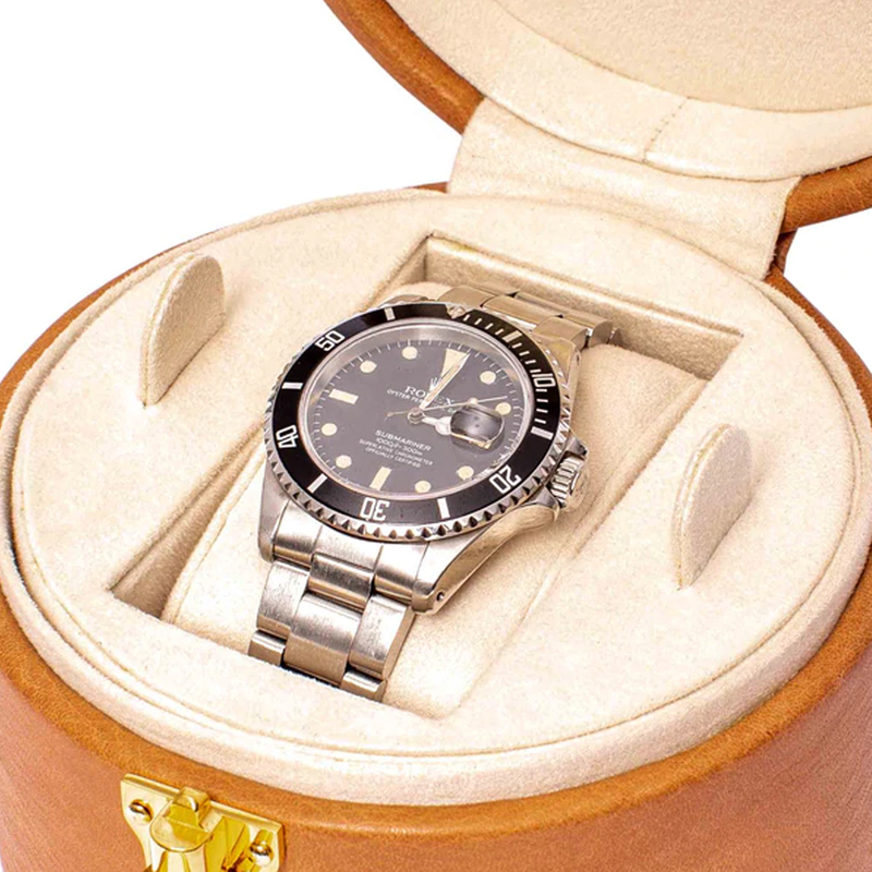 OEM Custom Single Gift Packaging Storage Watches Case for Men Travel Portable Luxury Pu Leather Watch Box