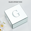 Hot Selling 2 Layer Glass Mirrored Jewelry Organizer Storage Box Velvet Insert Watches Cufflinks Jewelry Packaging Box