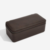 Luxury 4 Slot Pu Leather Zipper Portable Travel Watch Storage Display Case Box With Cushions