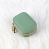 New Arrival Small Pu Leather Ring Jewelry Storage Box Luxury Mini Portable Travel Jewelry Organizer Packaging Box with Zipper