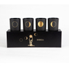 Black Luxury Candle Gift Box Gold Embossed Magnetic Cardboard Paper Packaging Rigid Box for Candle Jar Scented Candle Box