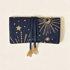 Sun Embroidered Jewelry Roll Bag