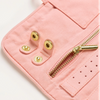 Sun Embroidered Jewelry Roll Bag