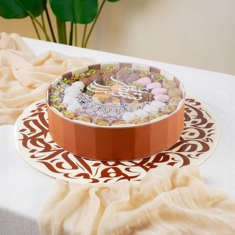 Round Ramadan Chocolate Acrylic Gift Boxes