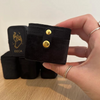 Personalized Classic Black Ring Gift Box Velvet Packaging Jewelry Storage 5 Ring Box Slot Mini Ring Jewelry Box