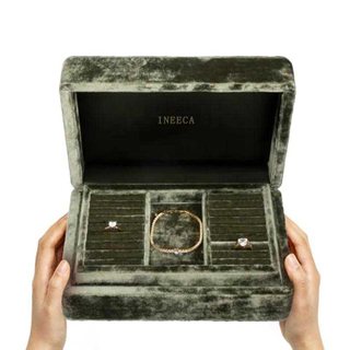 Velvet Travel Jewellery Tray Box