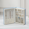 Wholesale Custom Logo Book Magnetic Jewelry Box Organizer