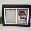 Custom Pet Dogs Caskets Urns Memorial Shadow Box for Photo Cards Wooden MDF Beautiful Memorial Box Packaging Pet Cremation Box 