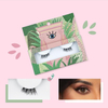 Green Eyelashes Box Packaging Custom Logo Paper Cardboard Lash Kit Tweezer Box with Tray Diy Color Print Personalized Lash Box