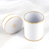 Custom Gold Logo Small Round Paper Single Rose Flower Packaging Box