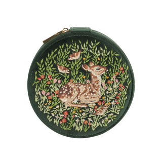 Dormouse Embroidery Jewelry Box Navy Factory for Wholesale