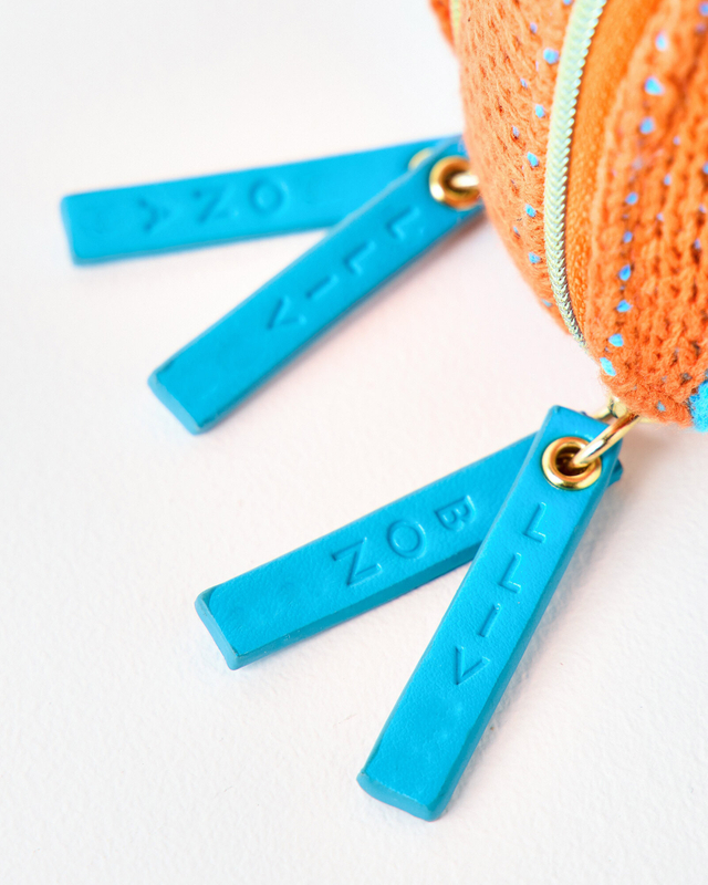 Curved Jewellery Box Knitted Blue Embroidered Necklace Bracelet Zipped Tote Bags Packaging Custom Keepsake Pendant Jewelry Boxes