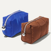 Small Portable Foldable Travel Cosmetic Bag Toiletries Bags Packaging Boxes Set Fluffy Makeup Zipper Pouch Bag Organizer