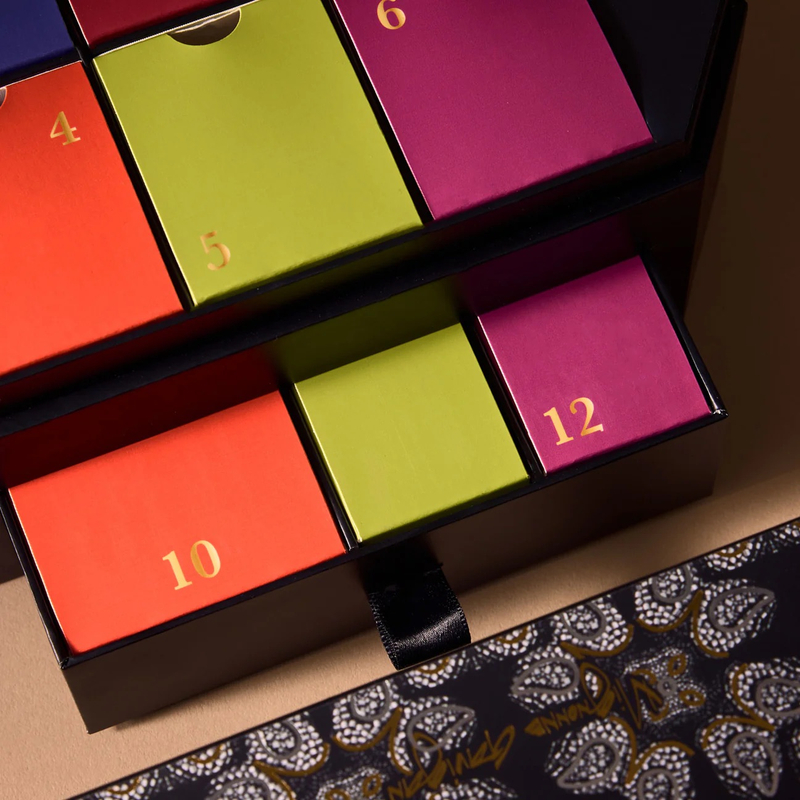 Handmade Octagon Jewelry Blind Box Organizer Diy Empty Advent Calendar Box 12 Days Drawer Style Cardboard Jewelry Box Packaging