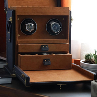 Luxury 3 Watch Winders Box Rotating Suede Leather 12 Slot Watch Storage Collection Bracelet Box Custom Watch Organizer Box 