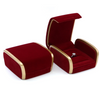 Custom Logo Sofa Shaped Velvet Ring Pendant Necklace Jewelry Box 
