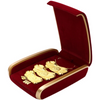 Custom Logo Sofa Shaped Velvet Ring Pendant Necklace Jewelry Box 