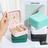Luxury PU Leather Storage Earrings Necklace Ring Jewelry Display Box