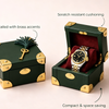 Premium Green Leather Watch Box Storage Wholesale 