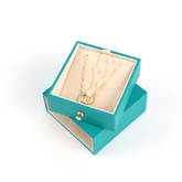Custom Logo Organizer Luxury Gift Velvet White Pouch Jewelry Travel Packaging Ring Paper Drawer Box Jewelry Storage Boxes