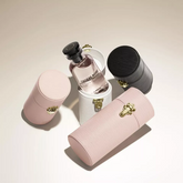 Custom Mini Pu Leather Perfume Gift Set 10ml Roll on Round Perfume Tube Box 100ml Packaging Perfume Bottle Box