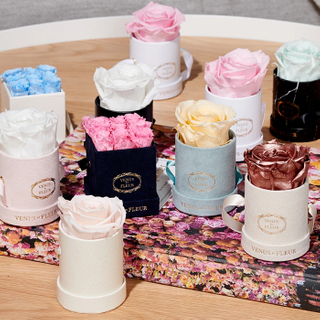 Luxury Design Preserved Flower Bouquet Packaging Boxes Custom Round Box for Flowers Box