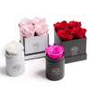 Custom Cardboard Paper Cylinder Rose Flower Bouquet Gift Box Square Packaging Luxury Round Flowers Boxes for Roses