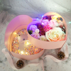 New Arrival Creative Double Layer Love Heart Shaped Paper Valentine's Day Birthday Christmas Rose Flower Gift Packaging Box