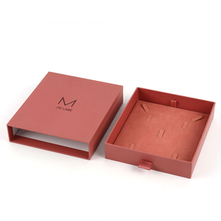 Customized Cardboard Necklace Jewelry Packaging Box Luxury Paper Bracelet Earring Set Jewelry Box for Display with Velvet Insert