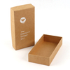 Custom Logo Recycled Kraft Paper Pen Gift Packaging Box Case Kraft Design Jewelry Packaging Box with Logo Foam Insert