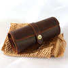 Luxury Travel Portable Watch Organizer Case Leatherette Roll Watch Storage Pouch Jewelry Packaging Box 3 Slots
