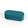 Custom Velvet Oval Shape Earring Ring Jewelry Display Storage Box Travel Portable Display Velvet Jewelry Gift Tray Case