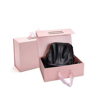 High Grade Custom Logo Folding Special Paper Large Women's Bag Clothes Packaging Gift Box Wholesale