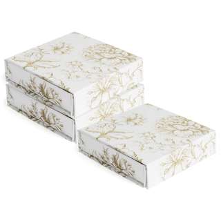 Factory Custom Luxury Perfume Gift Box with Magnetic Lid Gold Floral Decorative Gift Boxes for Presents Wedding Gifts