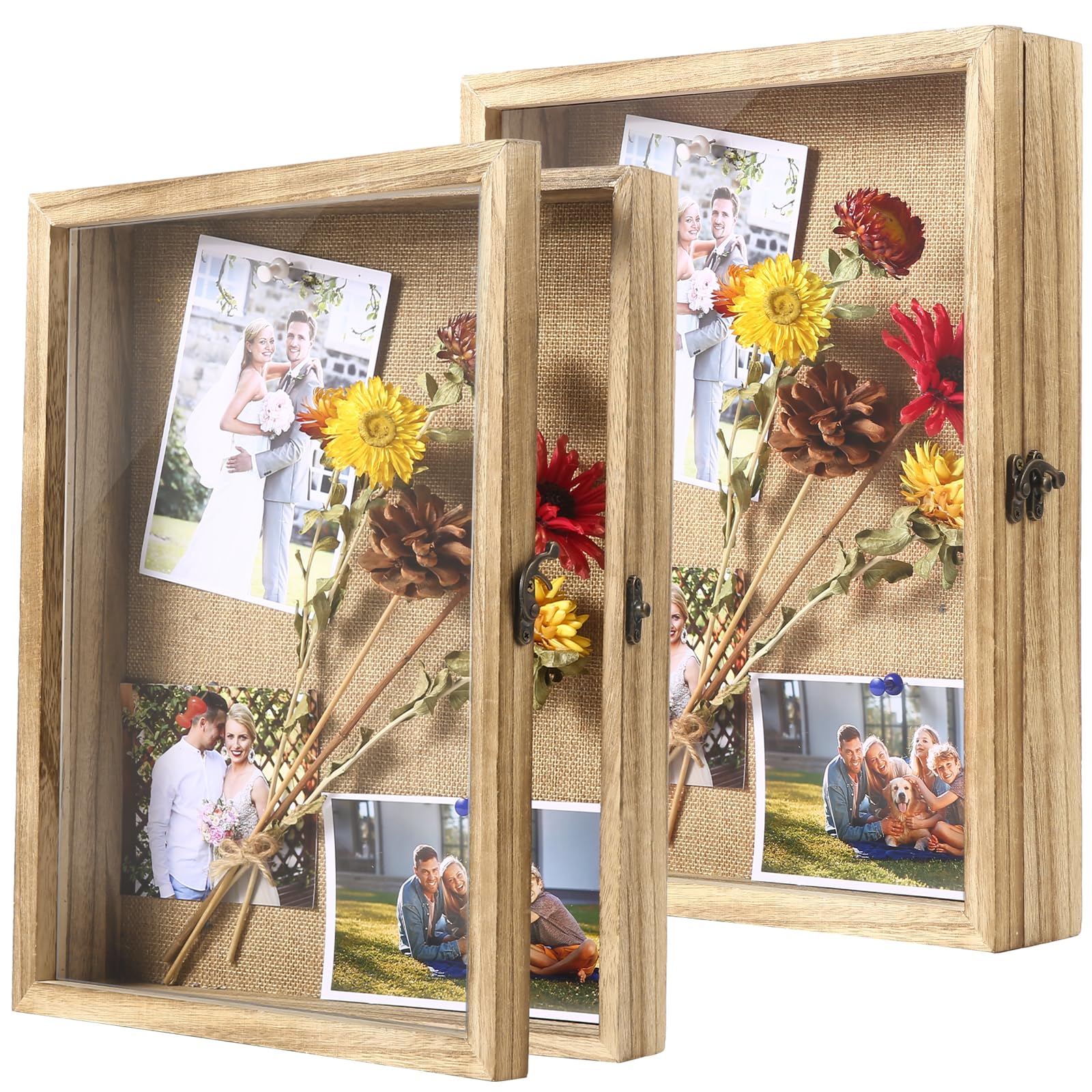 Wooden Shadow Box 3D Photo Frame Luxury Decorative Pin Box Home Decor Accessories Wholesale